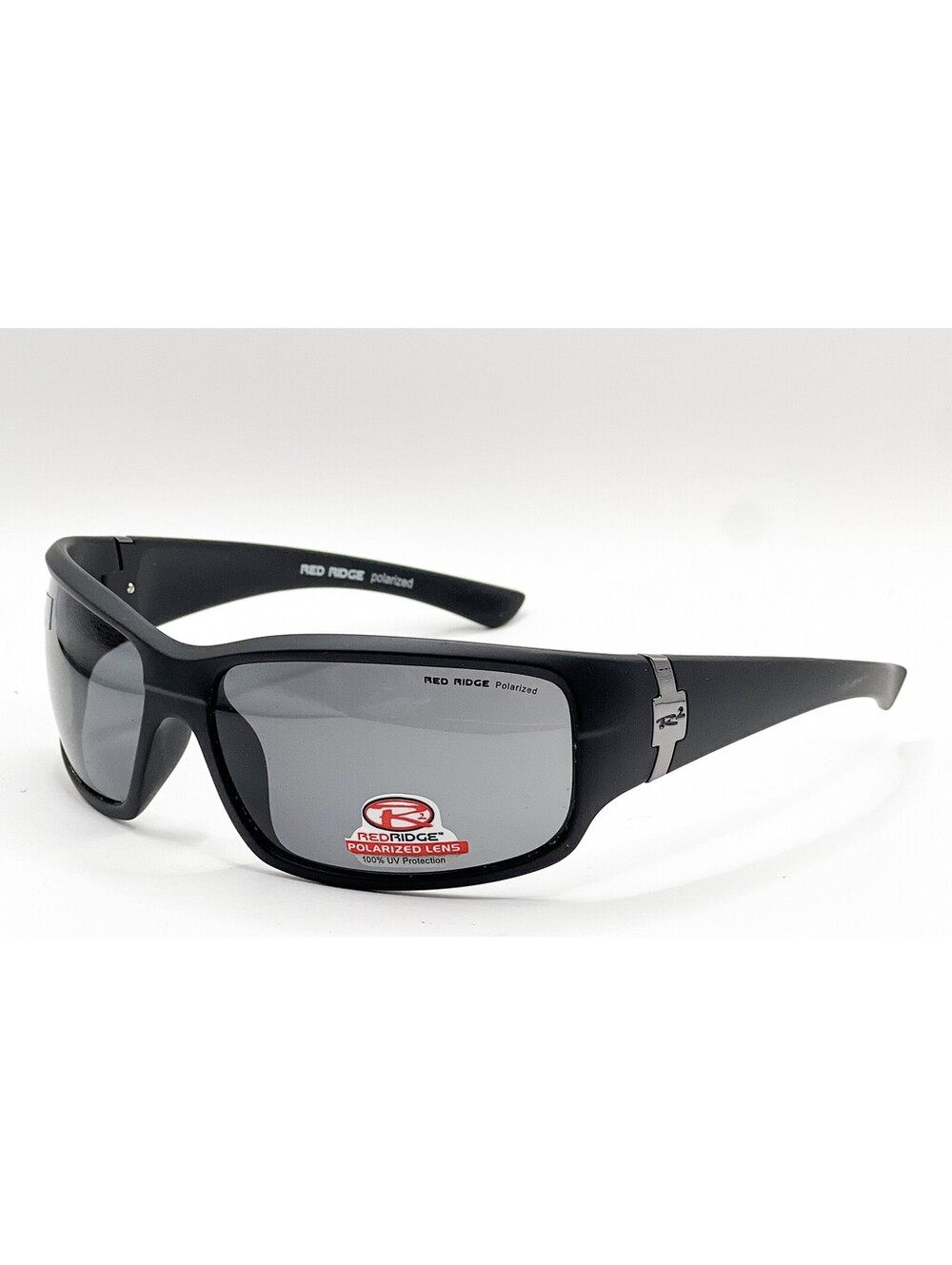 Red Ridge RR-26 Black Rectangle Authentic Sunglasses 68-15